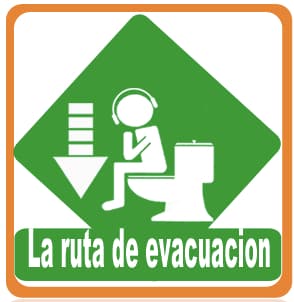 La ruta de evacuacion
