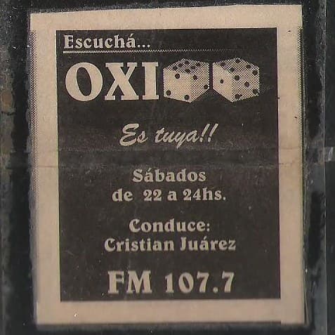 OXIDADOS en la RADIO. Año 2001.
