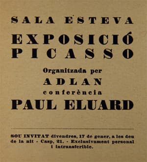 Museu Picasso. Enric Casasses interpreta Paul Éluard