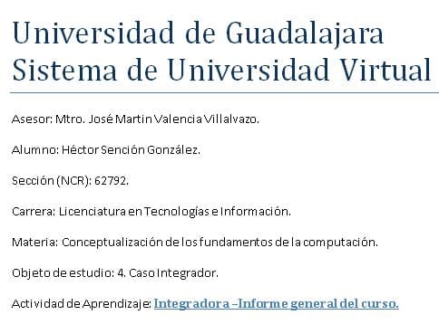 Caso Integrador de CFC (SUV)