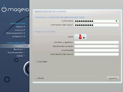 Administracion de contraseña