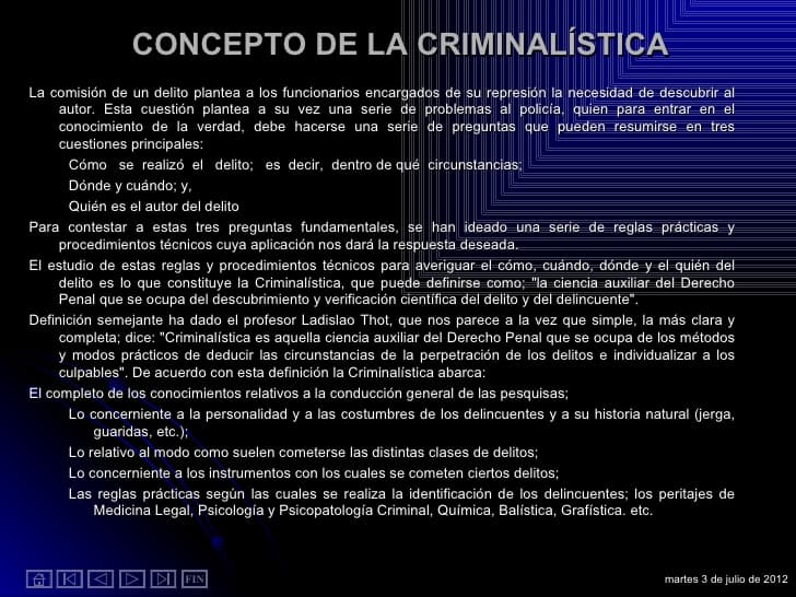 CRIMINALISTICA